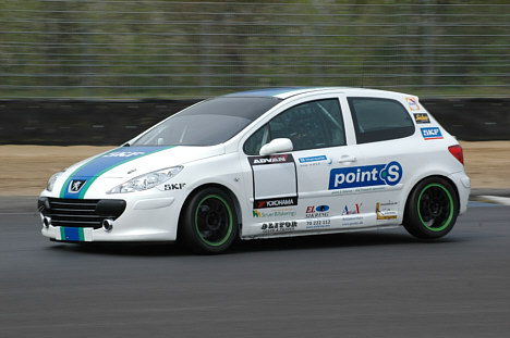 Kim Lund der vender tilbage til Advan Cup i denne Peugeot.
(Foto: Motorsporten.dk)